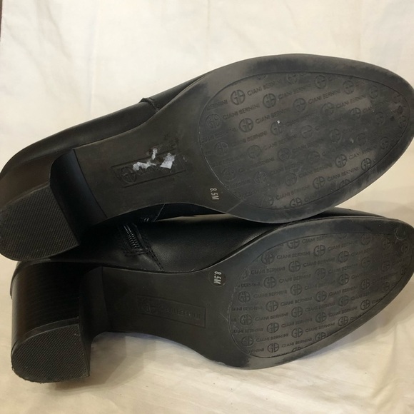Giani Bernini Caiae Black Ankle Boot 8.5M - Picture 4 of 5